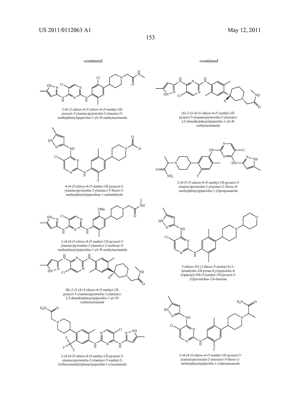 PYRIMIDINE DERIVATIVES AS KINASE INHIBITORS - diagram, schematic, and image 154