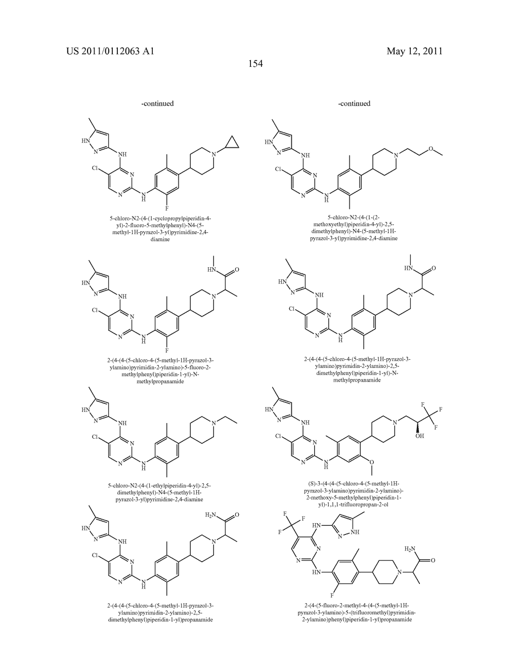 PYRIMIDINE DERIVATIVES AS KINASE INHIBITORS - diagram, schematic, and image 155