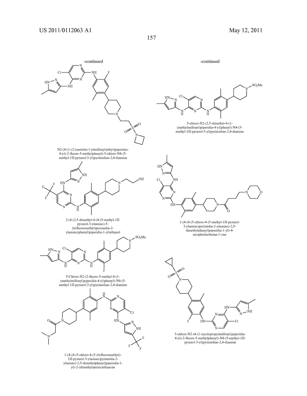 PYRIMIDINE DERIVATIVES AS KINASE INHIBITORS - diagram, schematic, and image 158