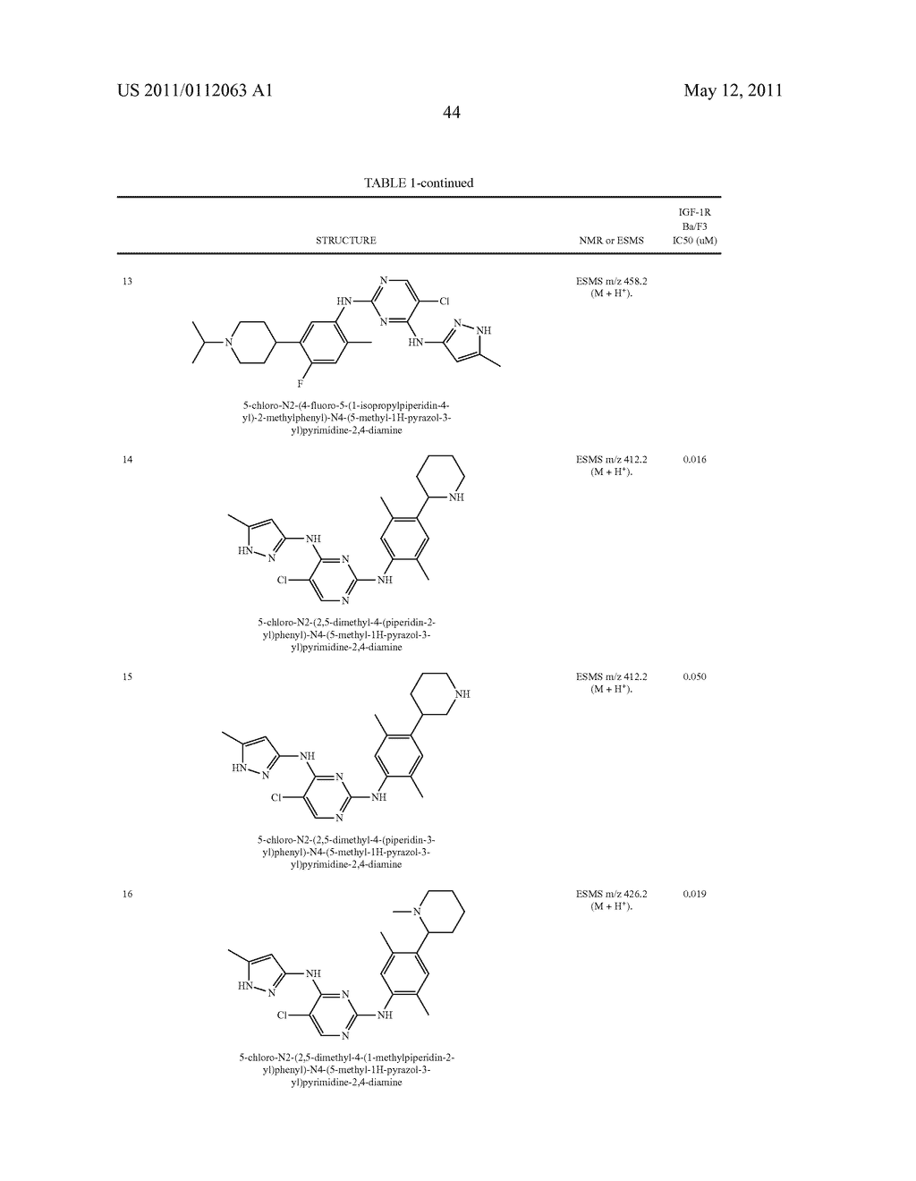 PYRIMIDINE DERIVATIVES AS KINASE INHIBITORS - diagram, schematic, and image 45