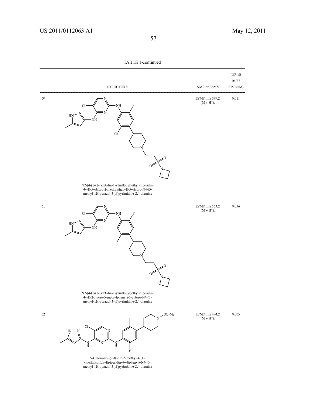 PYRIMIDINE DERIVATIVES AS KINASE INHIBITORS - diagram, schematic, and image 58