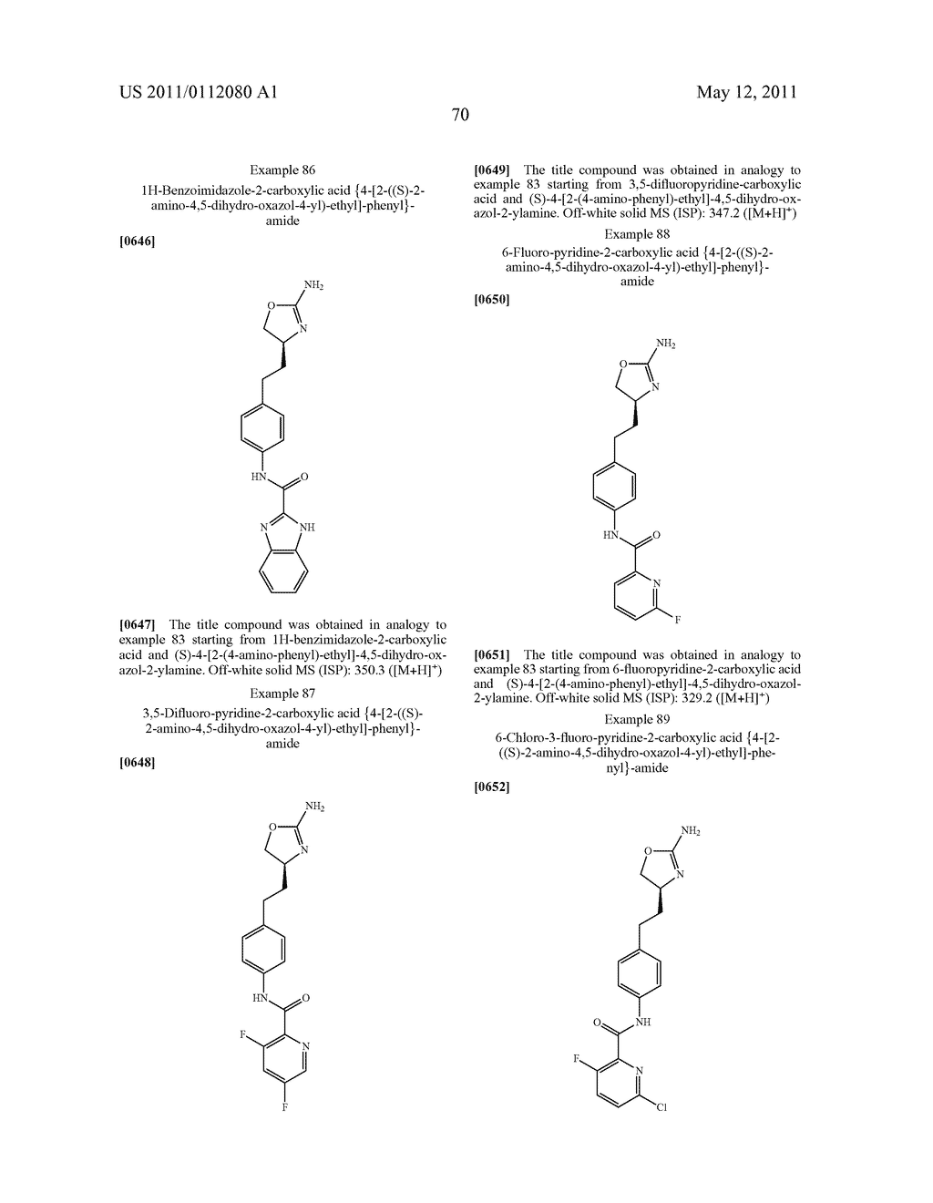 OXAZOLINE DERIVATIVES - diagram, schematic, and image 71