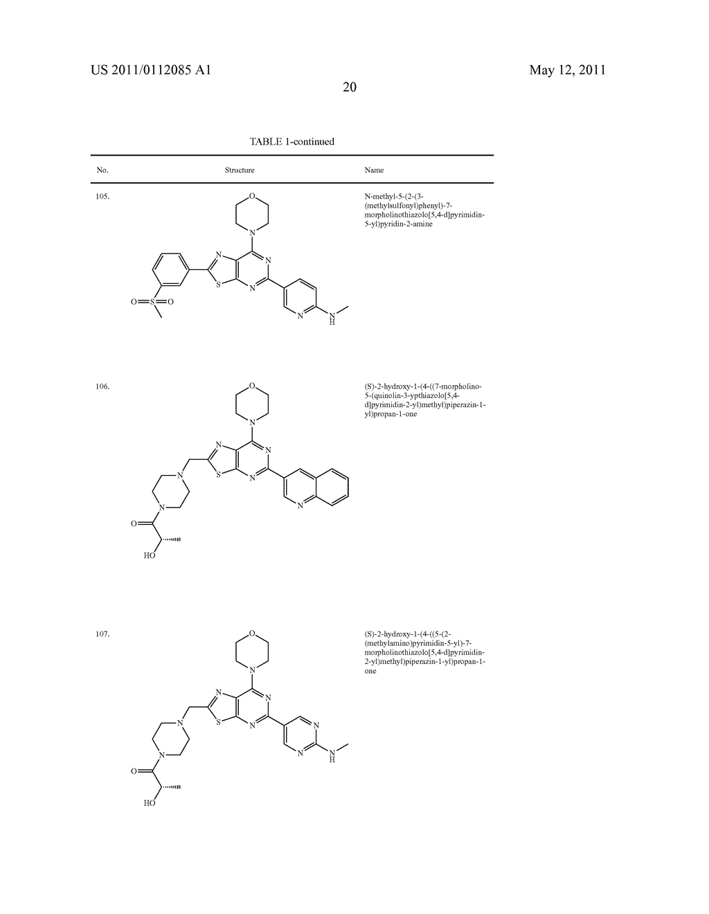 THIAZOLOPYRIMIDINE PI3K INHIBITOR COMPOUNDS AND METHODS OF USE - diagram, schematic, and image 21