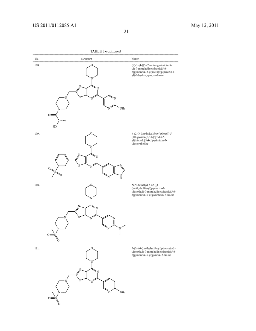 THIAZOLOPYRIMIDINE PI3K INHIBITOR COMPOUNDS AND METHODS OF USE - diagram, schematic, and image 22