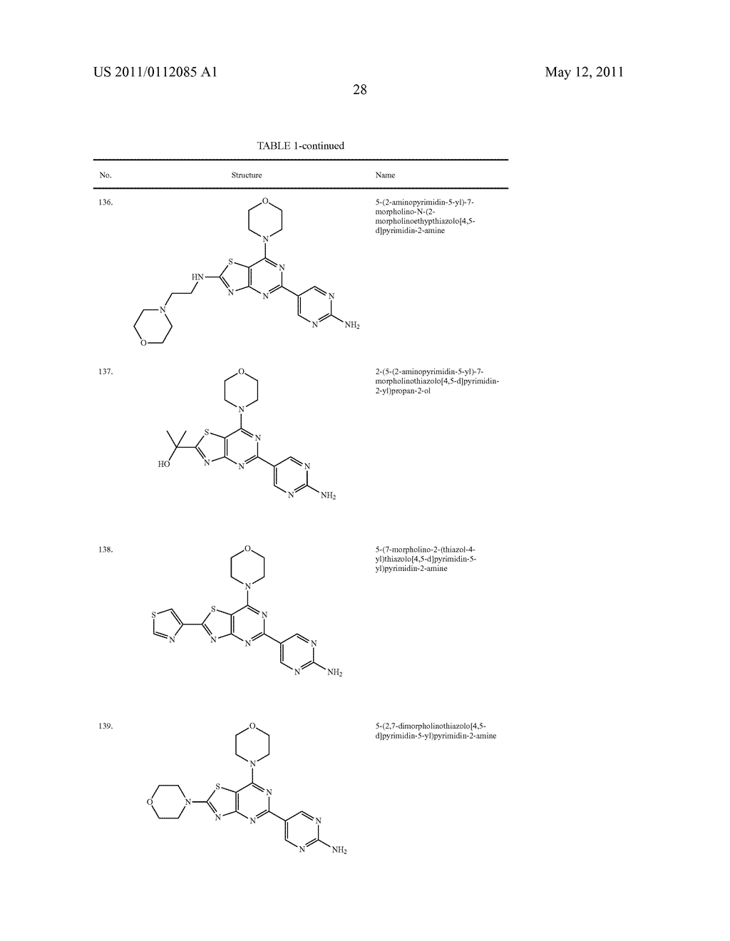 THIAZOLOPYRIMIDINE PI3K INHIBITOR COMPOUNDS AND METHODS OF USE - diagram, schematic, and image 29