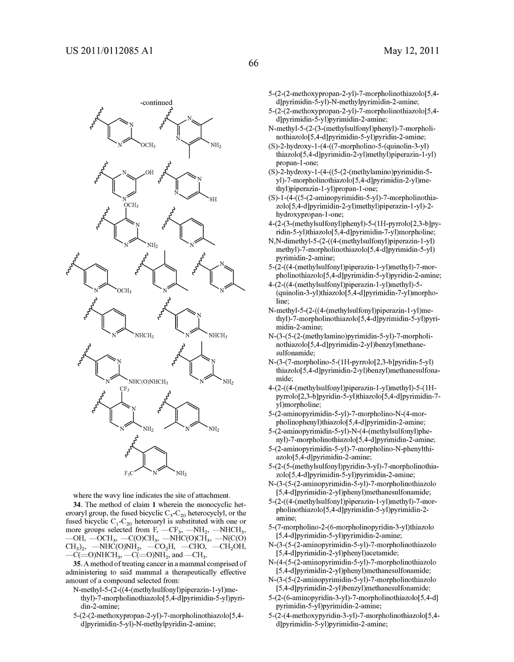 THIAZOLOPYRIMIDINE PI3K INHIBITOR COMPOUNDS AND METHODS OF USE - diagram, schematic, and image 67