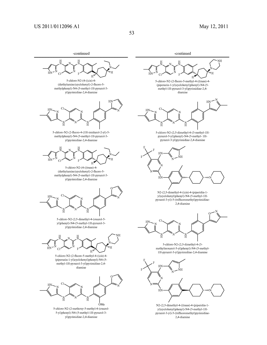 PYRIMIDINE DERIVATIVES AS KINASE INHIBITORS - diagram, schematic, and image 54