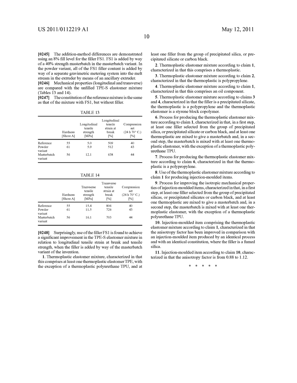 THERMOPLASTIC ELASTOMER MIXTURES - diagram, schematic, and image 11