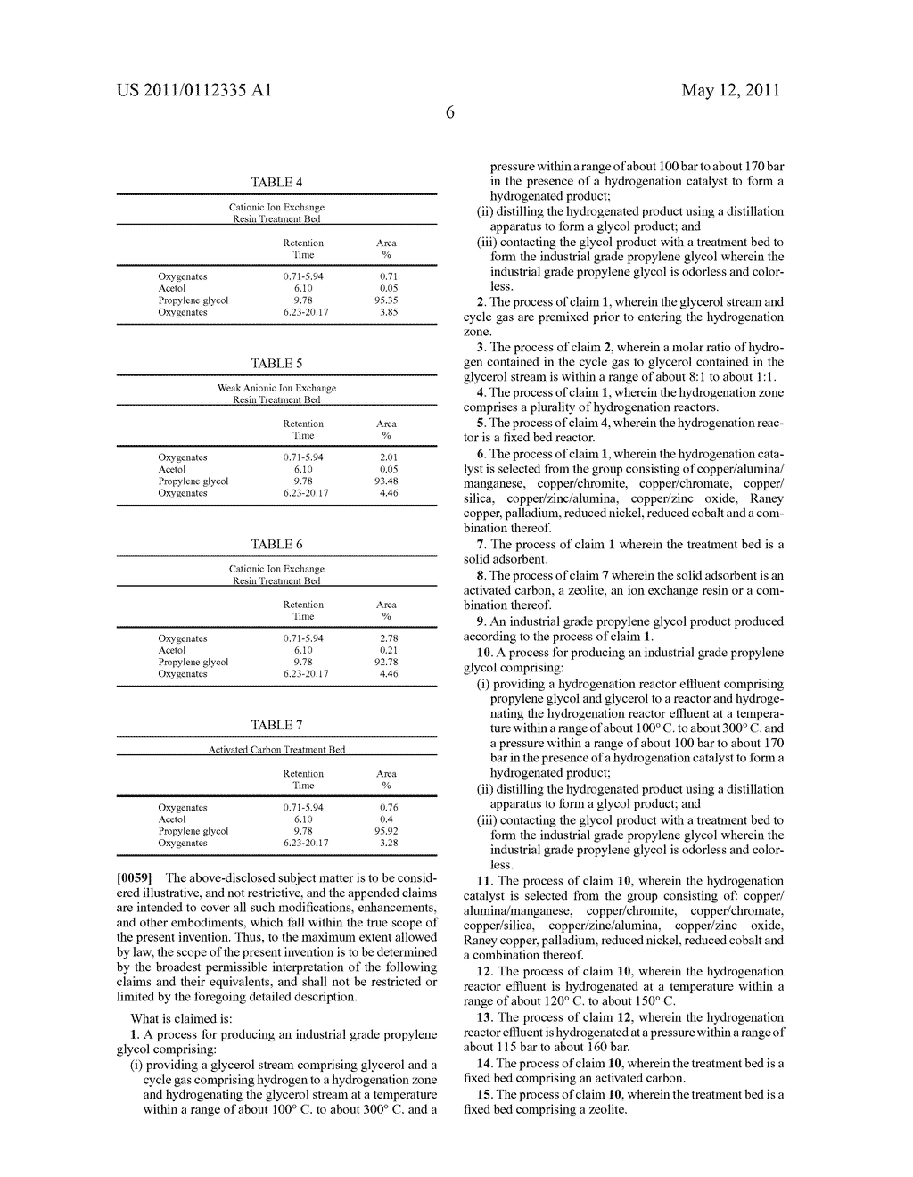 PROCESS FOR THE PRODUCTION AND PURIFICATION OF PROPYLENE GLYCOL - diagram, schematic, and image 08