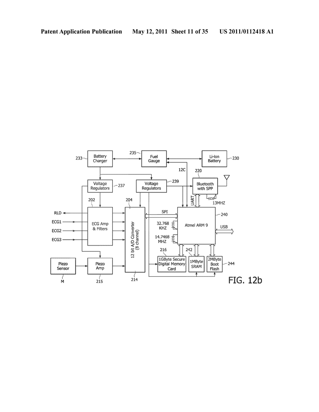 ECG MONITORING SYSTEM WITH CONFIGURABLE ALARM LIMITS - diagram, schematic, and image 12