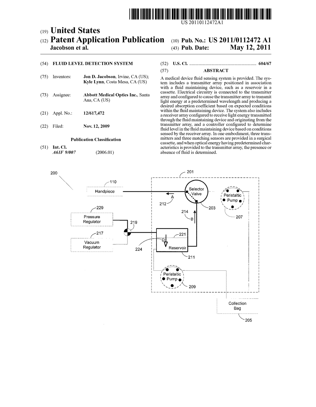 FLUID LEVEL DETECTION SYSTEM - diagram, schematic, and image 01