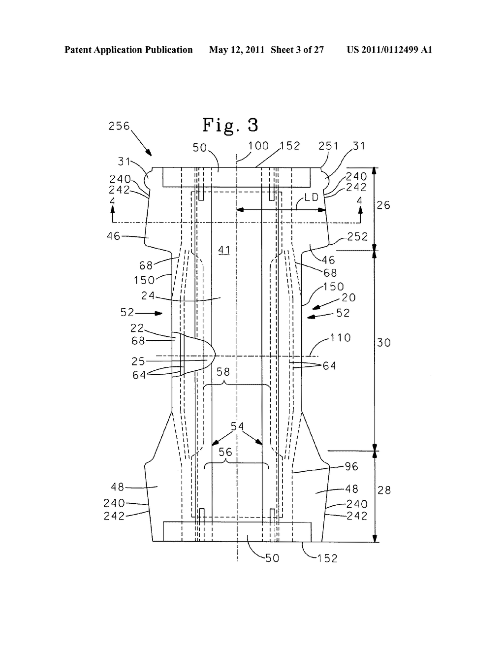 Absorbent Article Comprising Graphics - diagram, schematic, and image 04