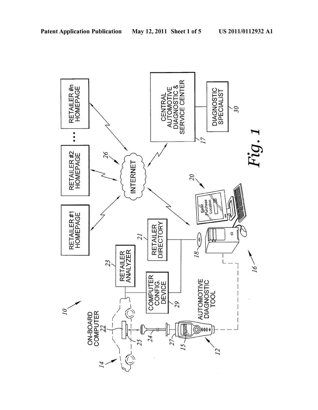  Method and Apparatus for Interfacing an Automotive Diagnostic Tool with a Diagnostic Database - diagram, schematic, and image 02