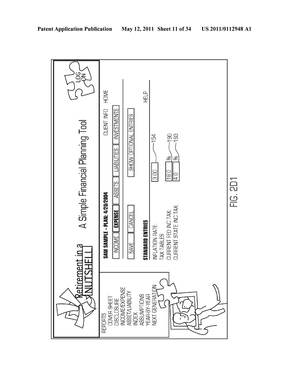 FINANCIAL PLANNING DOCUMENT AND PROCESS THEREFOR - diagram, schematic, and image 12