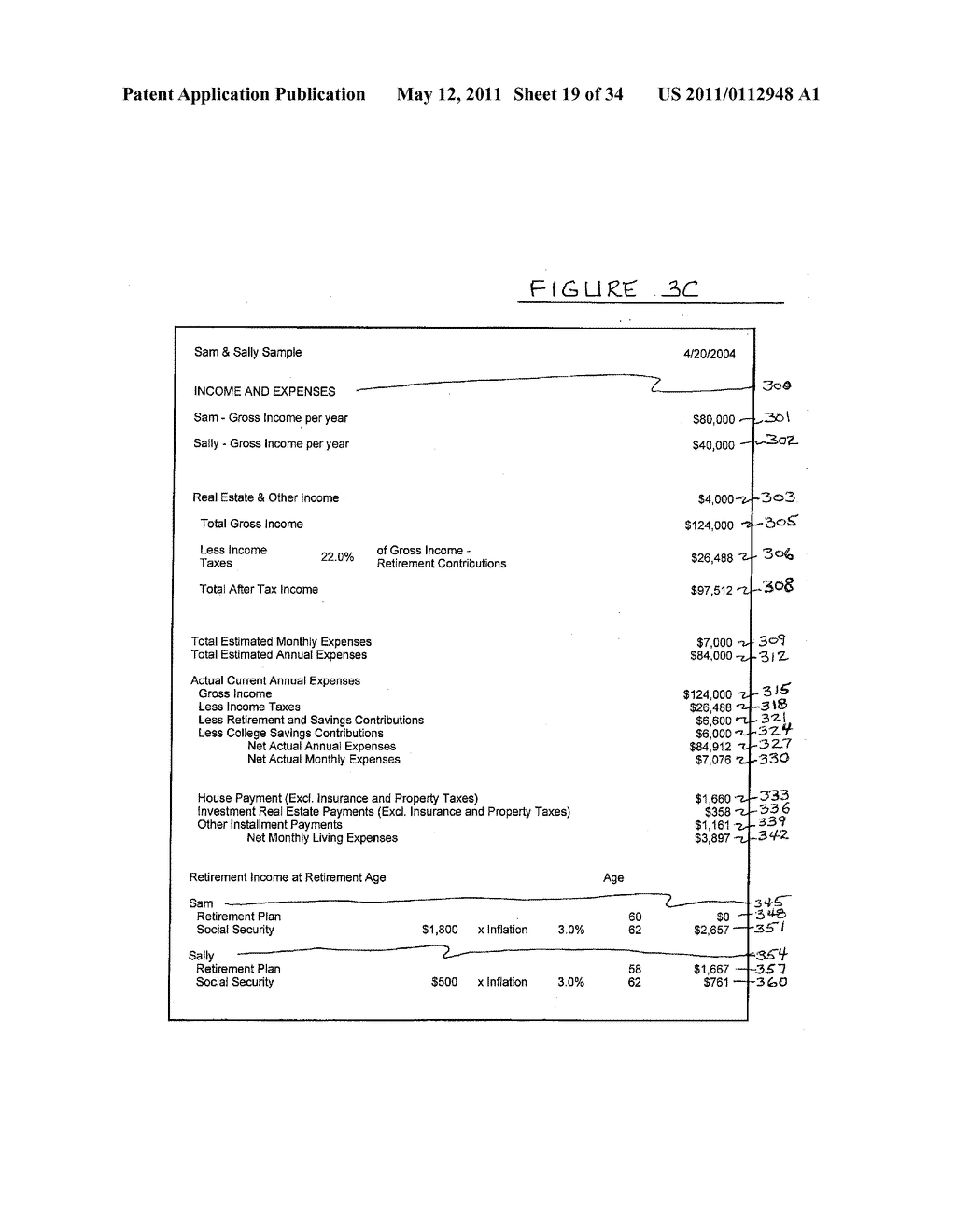 FINANCIAL PLANNING DOCUMENT AND PROCESS THEREFOR - diagram, schematic, and image 20