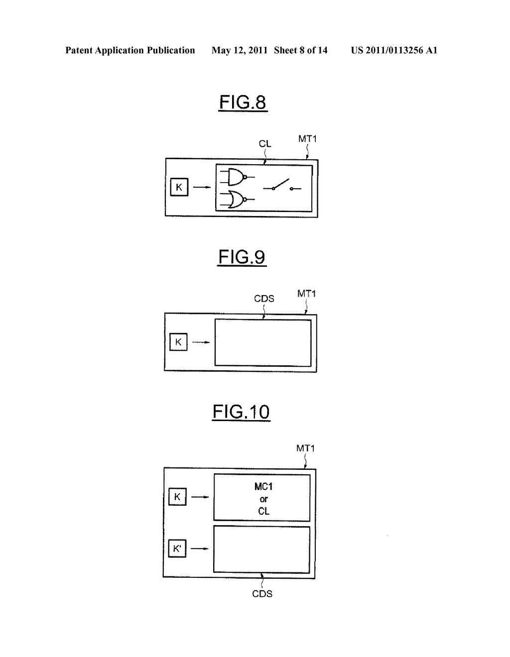 Secure Method for Processing a Content Stored Within a Component, and Corresponding Component - diagram, schematic, and image 09