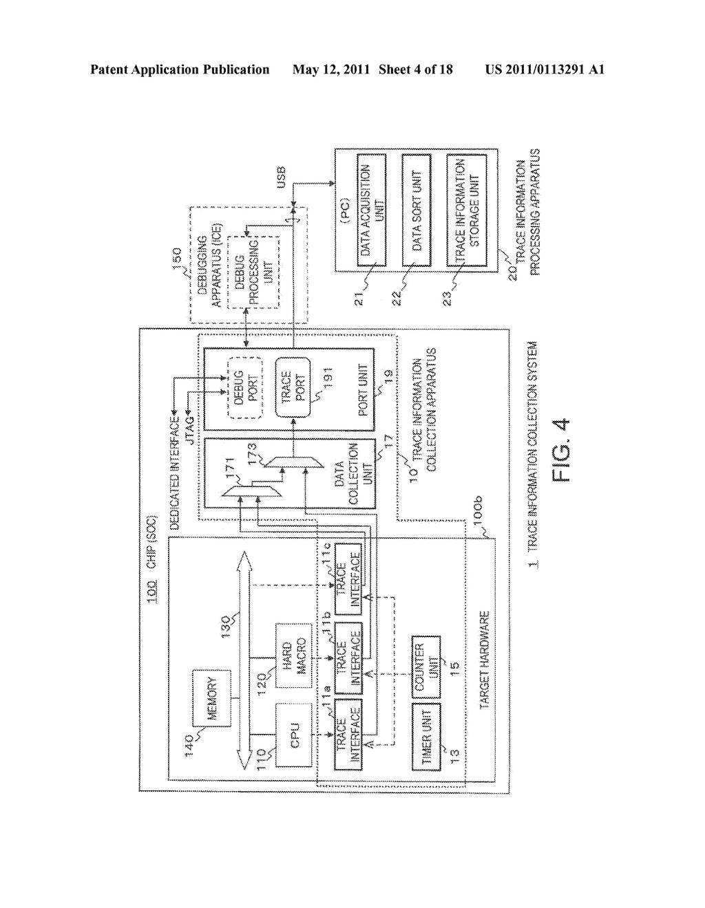 APPARATUS FOR COLLECTING TRACE INFORMATION AND PROCESSING TRACE INFORMATION, AND METHOD FOR COLLECTING AND PROCESSING TRACE INFORMATION - diagram, schematic, and image 05