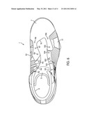 Footwear with Counter-Supplementing Strap diagram and image