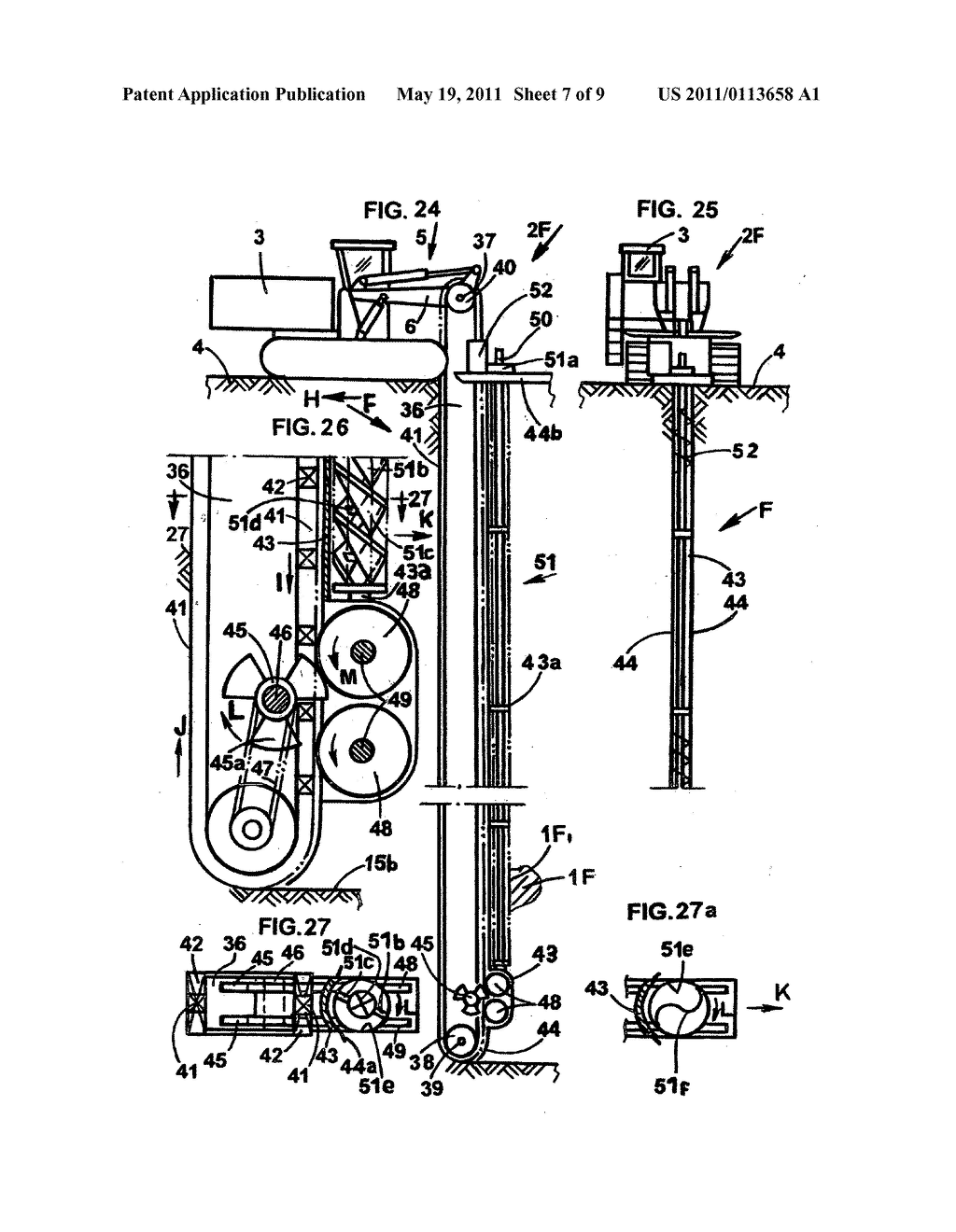 Excavator and a method for constructing an underground continuous wall - diagram, schematic, and image 08