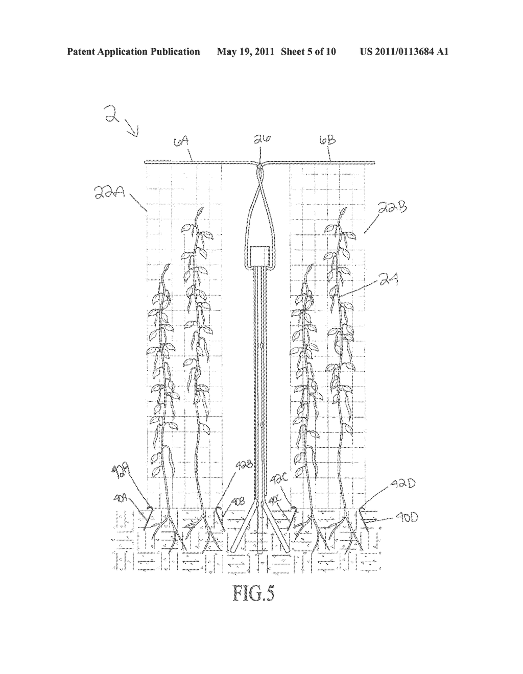 METHOD AND DEVICE FOR A CONFIGURABLY SUPPORTING TRELLIS OR BARRIER MATERIAL - diagram, schematic, and image 06