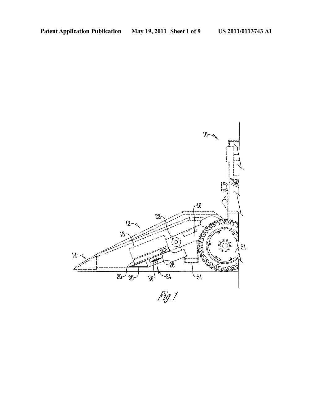 CHOPPER ASSEMBLY FOR A HARVESTING IMPLEMENT - diagram, schematic, and image 02