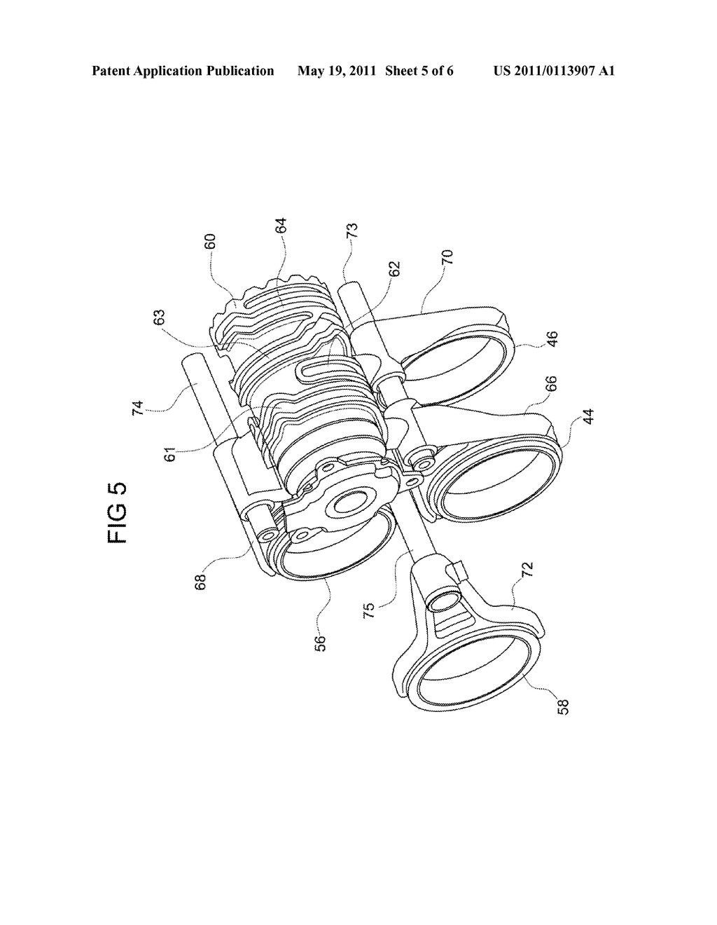 MOTOR-VEHICLE HYBRID PROPULSION SYSTEM INCLUDING A DOUBLE-CLUTCH TRANSMISSION WITH GEAR SHIFT DEVICE COMPRISING A ROTARY DRUM - diagram, schematic, and image 06