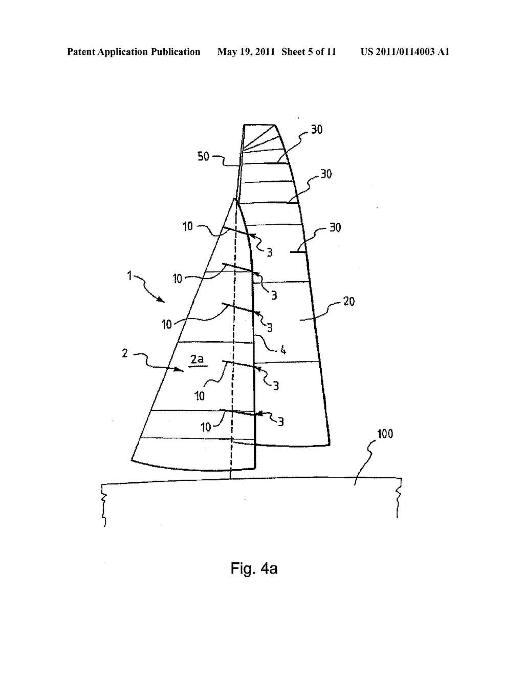 METHOD FOR CONTROLLING THE DEFORMATION OF A SURFACE OF A SAIL OF A SAILING BOAT DURING A DIRECTION CHANGE MANOEUVRE - diagram, schematic, and image 06