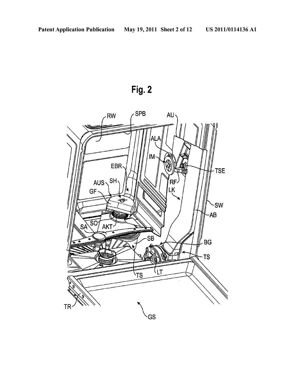 DISHWASHER MACHINE COMPRISING A SORPTION DRYING DEVICE - diagram, schematic, and image 03