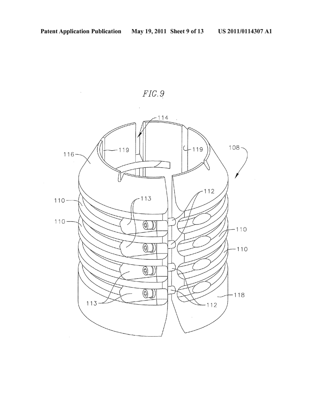 OPEN HOLE NON-ROTATING SLEEVE AND ASSEMBLY - diagram, schematic, and image 10