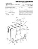 Suitcase with pull rod unit diagram and image