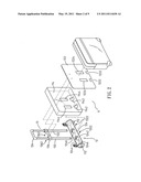 Suitcase with pull rod unit diagram and image