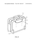 Suitcase with pull rod unit diagram and image