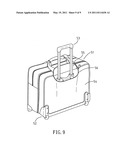 Suitcase with pull rod unit diagram and image