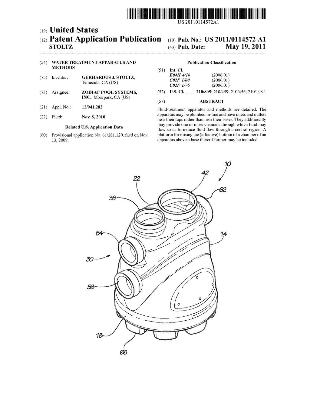 WATER TREATMENT APPARATUS AND METHODS - diagram, schematic, and image 01