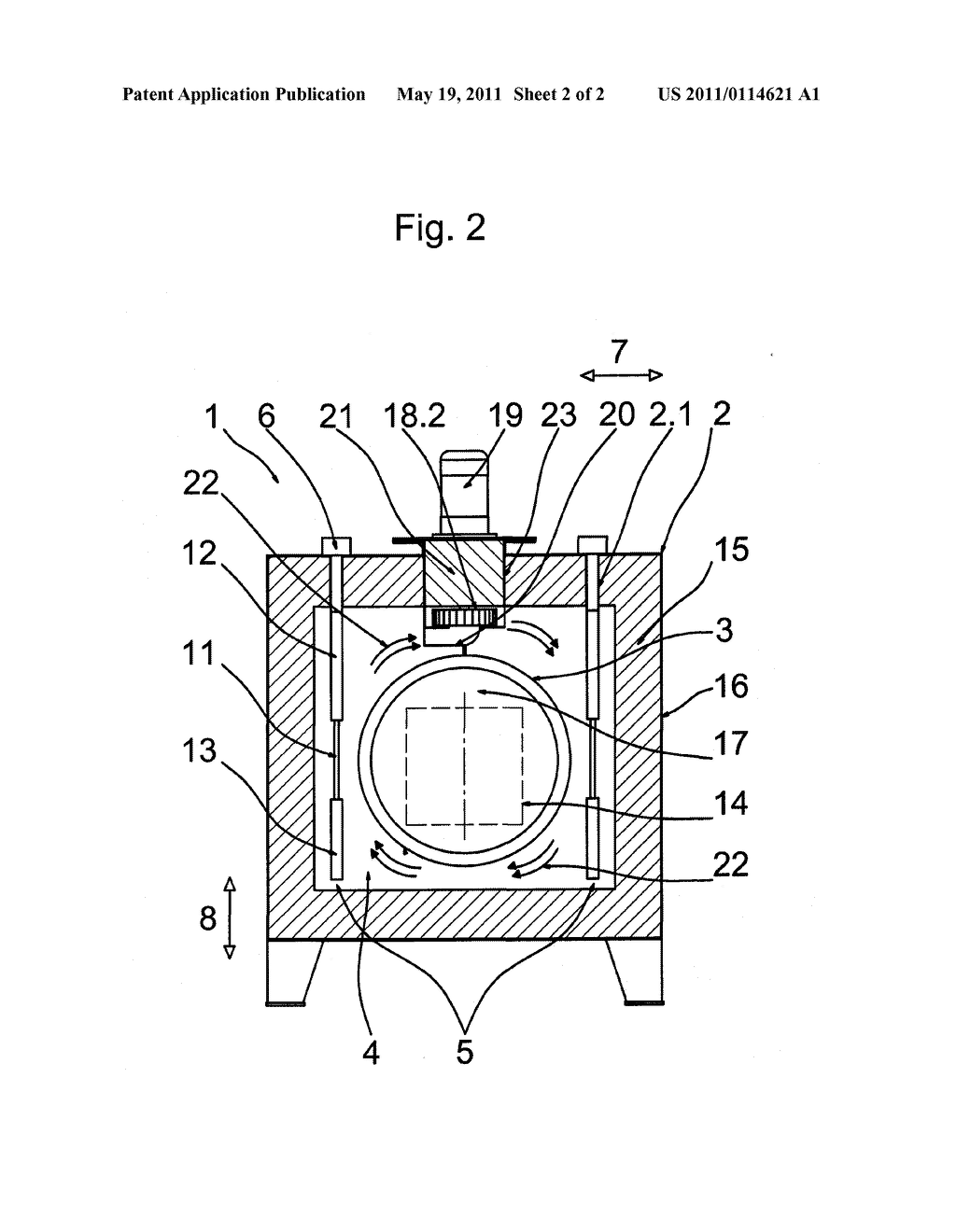 Retort Furnace for Heat Treating Metal Workpieces - diagram, schematic, and image 03