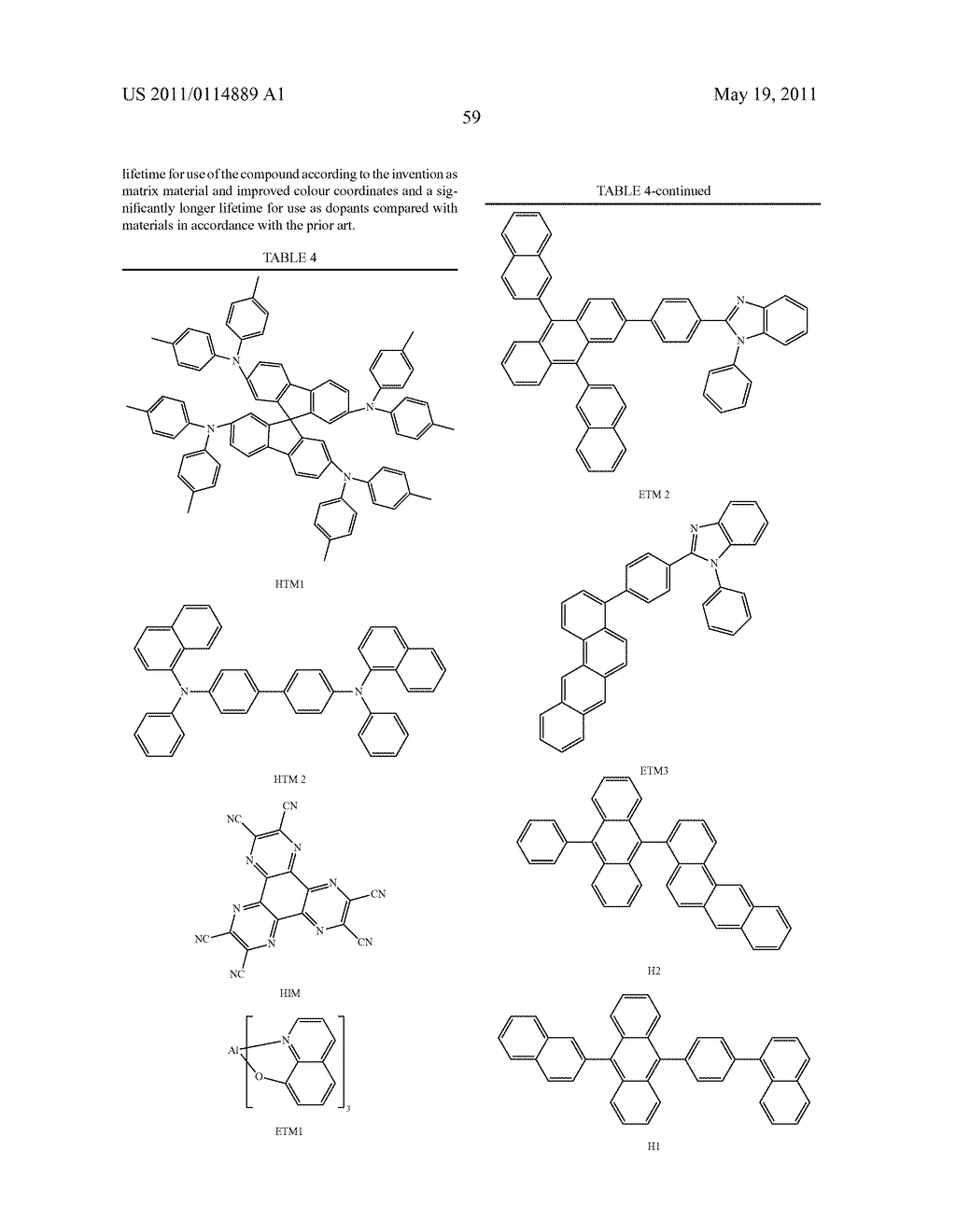 COMPOUNDS FOR ELECTRONIC DEVICES - diagram, schematic, and image 60