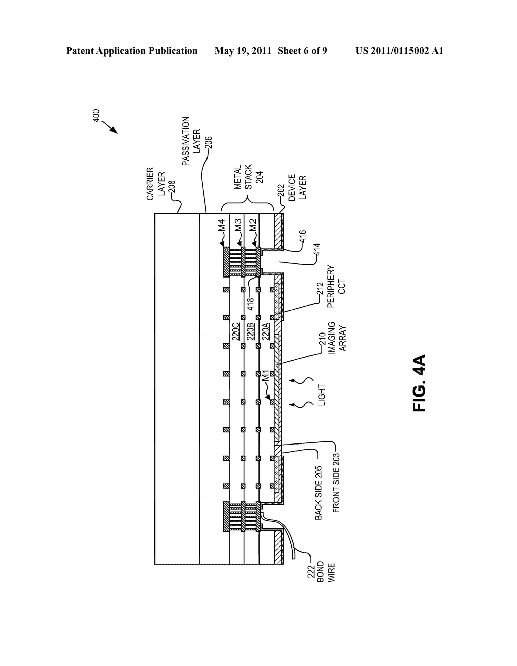 BACKSIDE ILLUMINATED IMAGING SENSOR WITH REINFORCED PAD STRUCTURE - diagram, schematic, and image 07