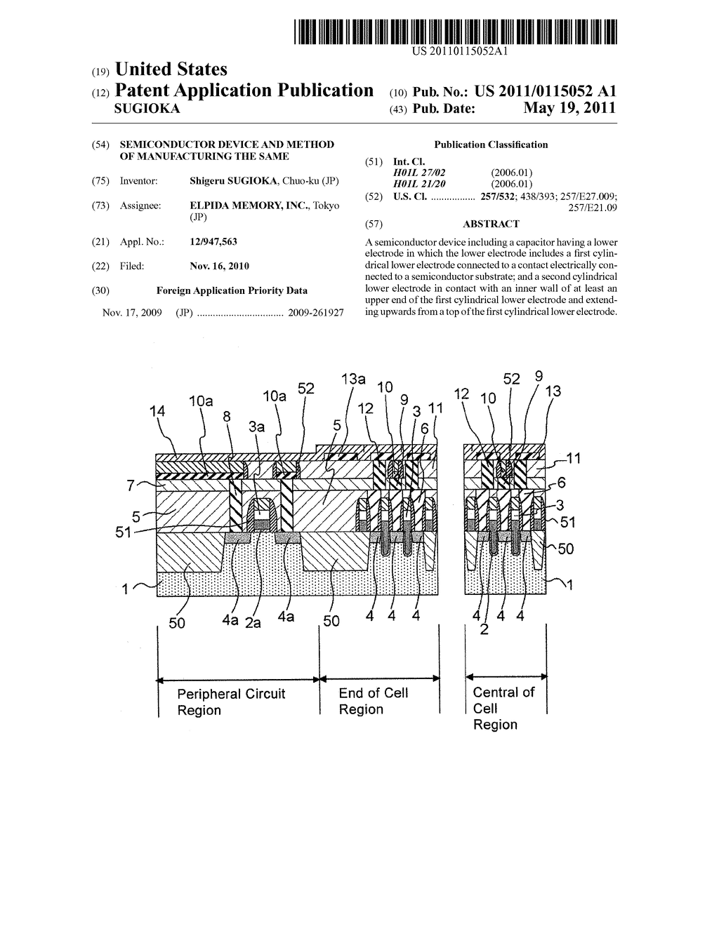 SEMICONDUCTOR DEVICE AND METHOD OF MANUFACTURING THE SAME - diagram, schematic, and image 01