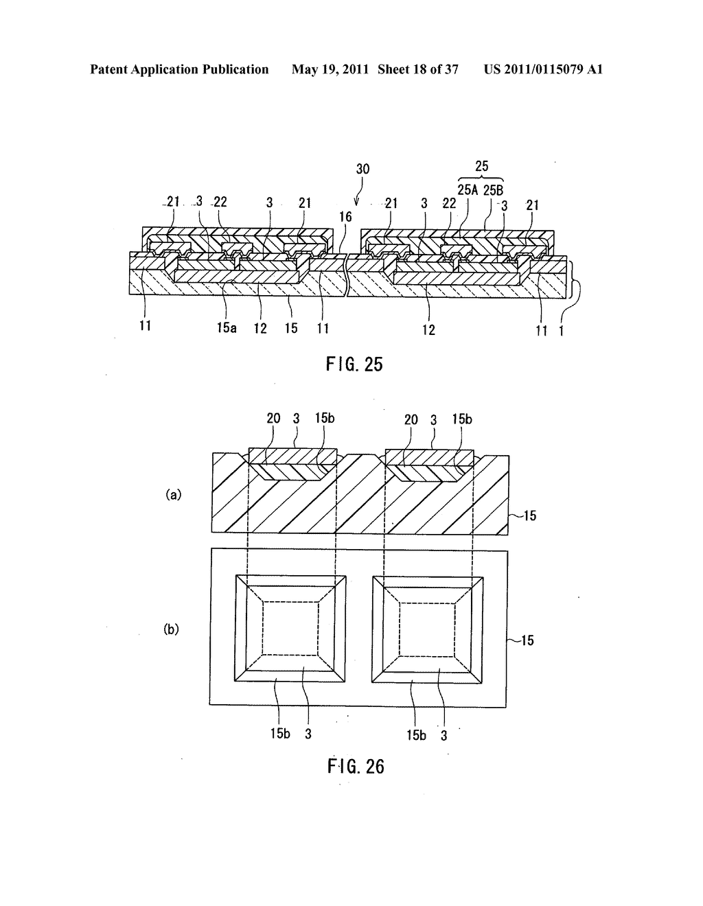 Wafter and substructure for use in manufacturing electronic component packages - diagram, schematic, and image 19