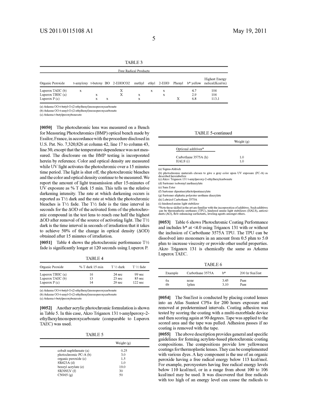 PHOTOCHROMIC COATING EXHIBITING IMPROVED PERFORMANCE AND REDUCED YELLOWNESS - diagram, schematic, and image 07