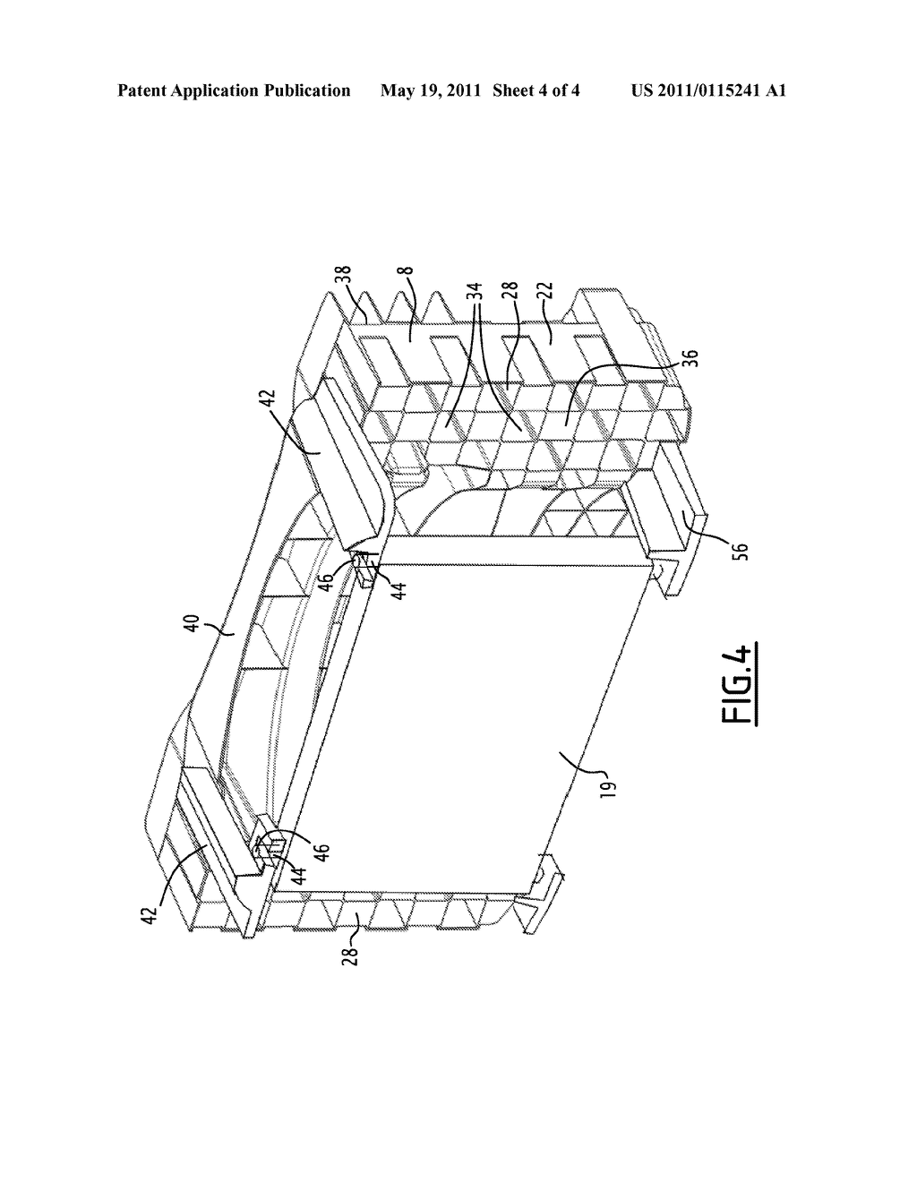 MOTOR VEHICLE FRONT ASSEMBLY COMPRISING A FRONT BUMPER SHIELD BEARING MEANS FOR ATTACHING AT LEAST ONE PIECE OF AUXILIARY EQUIPMENT OF THE MOTOR VEHICLE - diagram, schematic, and image 05