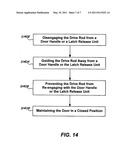 METHOD AND SYSTEM FOR GUIDING A DRIVE ROD IN A DOOR AFTER AN IMPACT TO THE DOOR diagram and image