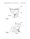 CONVERTIBLE JUVENILE VEHICLE SEAT diagram and image