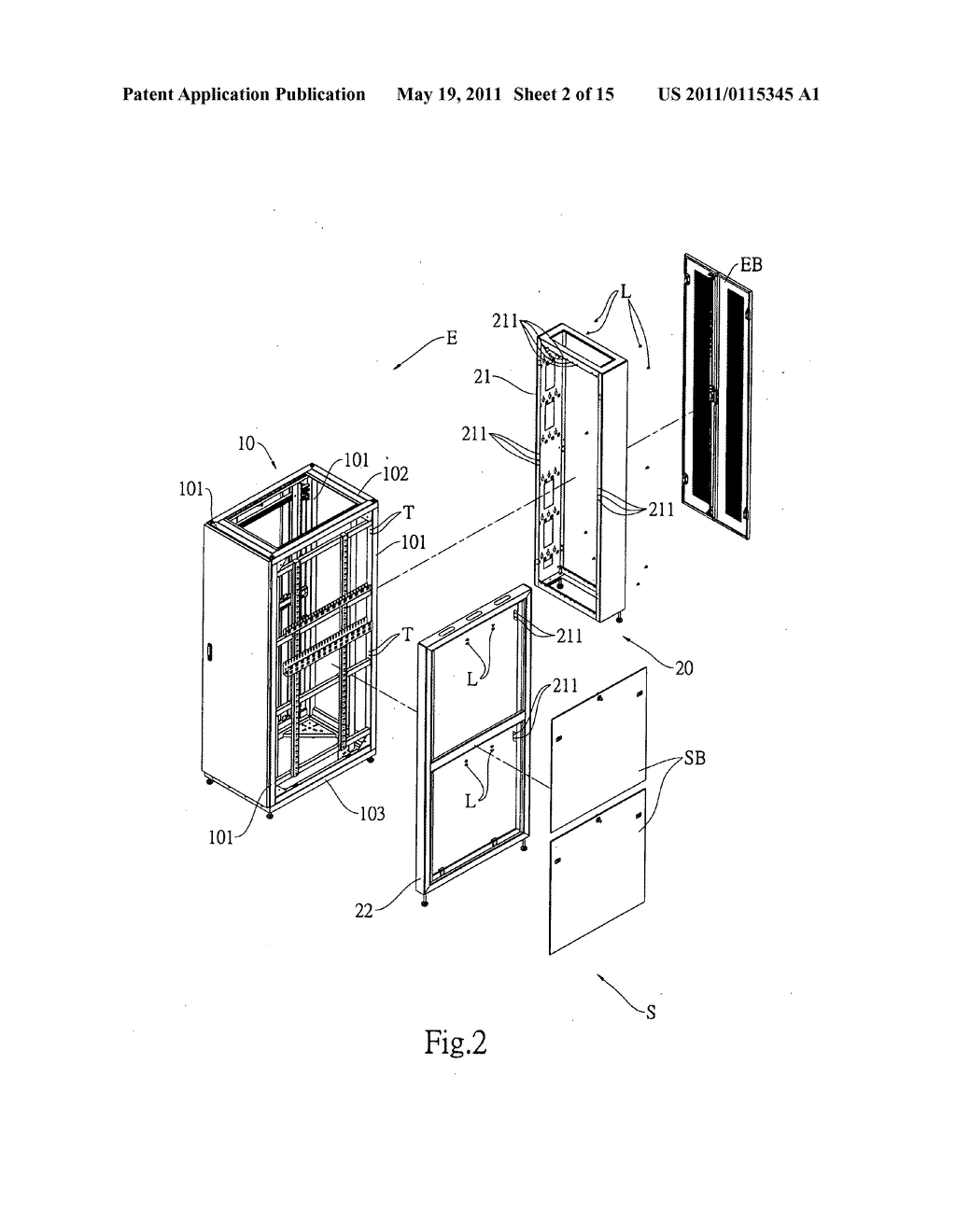 Extendable instrument cabinet - diagram, schematic, and image 03