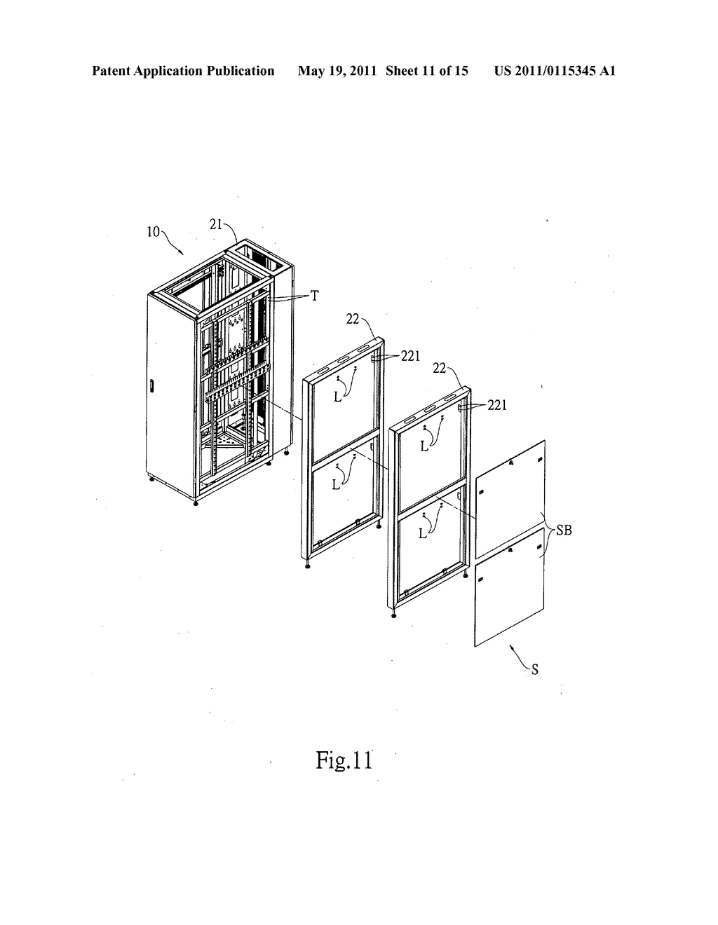 Extendable instrument cabinet - diagram, schematic, and image 12