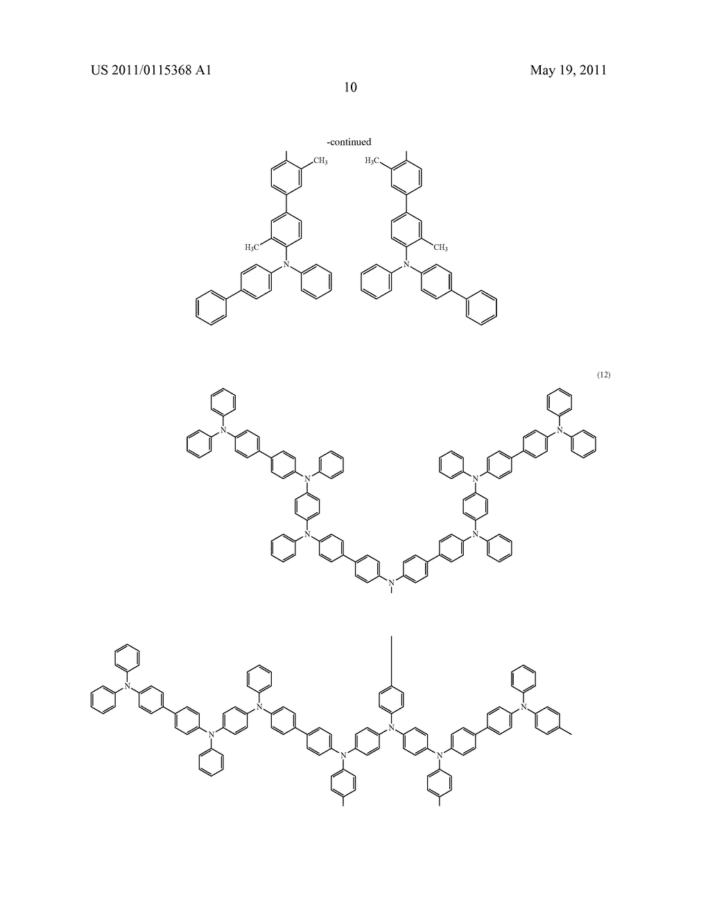 ARYLAMINE COMPOUND AND ORGANIC ELECTROLUMINESCENT DEVICE - diagram, schematic, and image 19