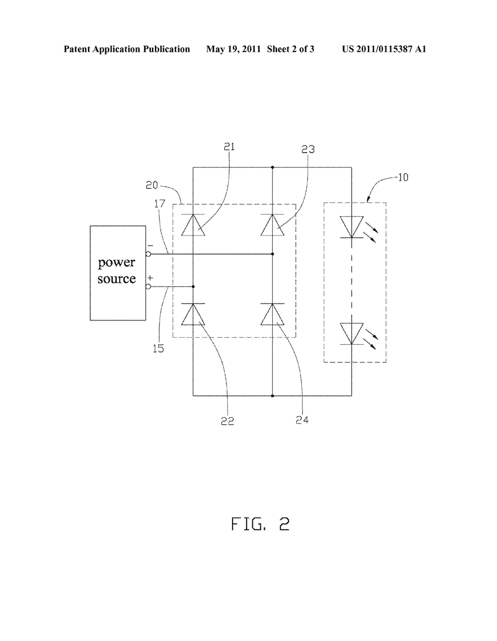LED LAMP AND PROTECTING CIRCUIT THEREOF - diagram, schematic, and image 03