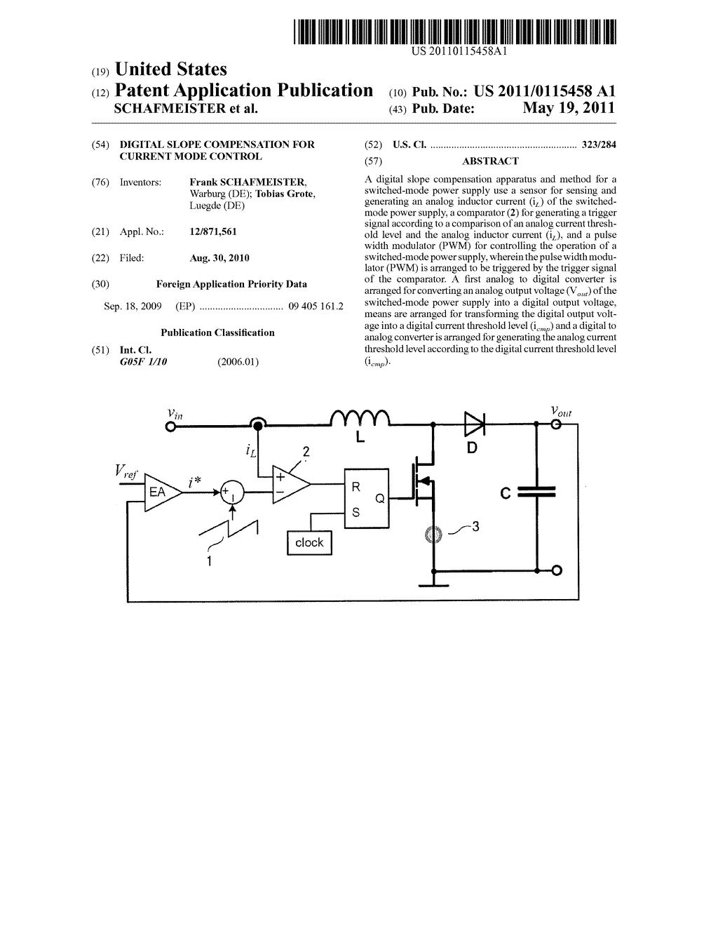 DIGITAL SLOPE COMPENSATION FOR CURRENT MODE CONTROL - diagram, schematic, and image 01