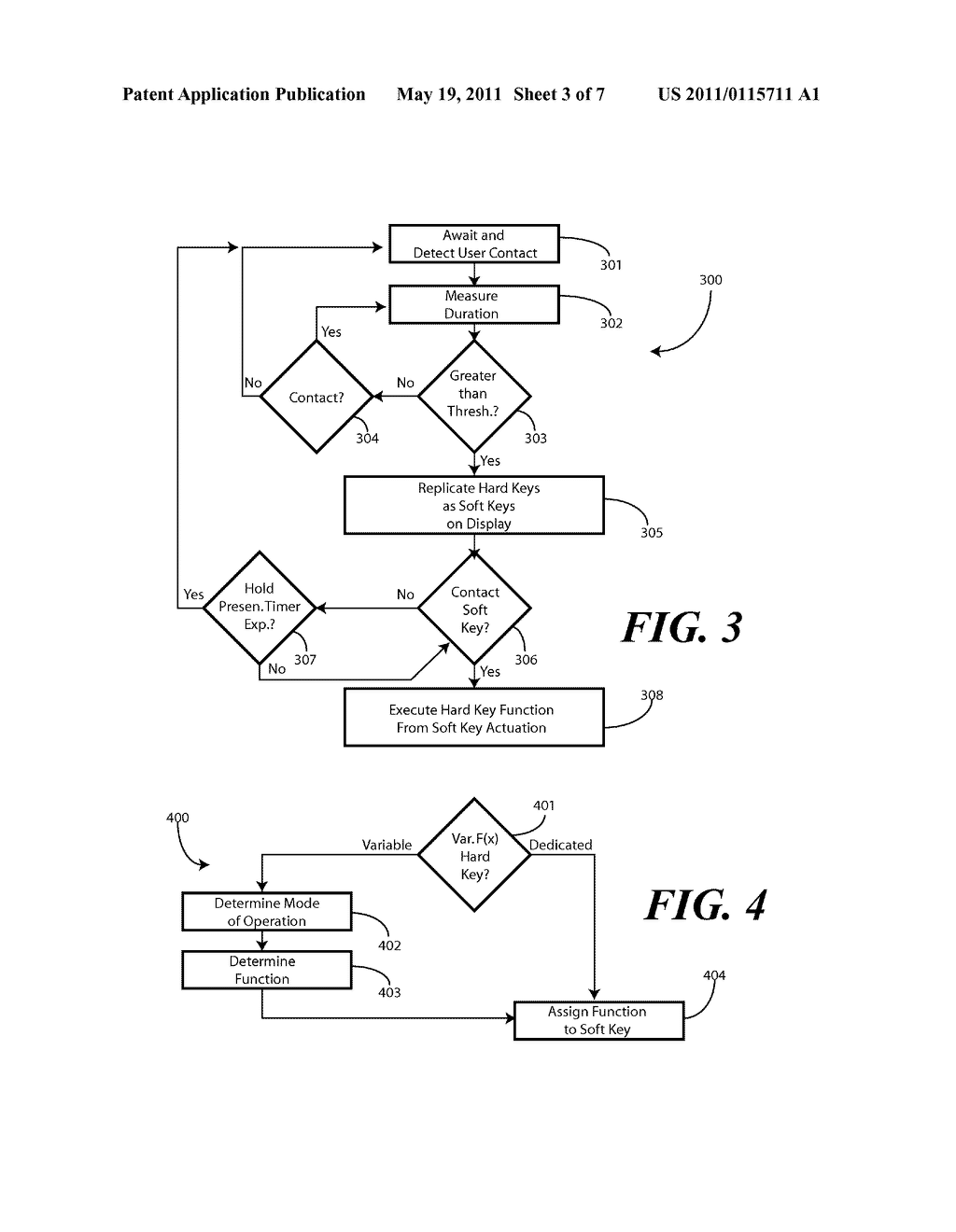 Method and Apparatus for Replicating Physical Key Function with Soft Keys in an Electronic Device - diagram, schematic, and image 04