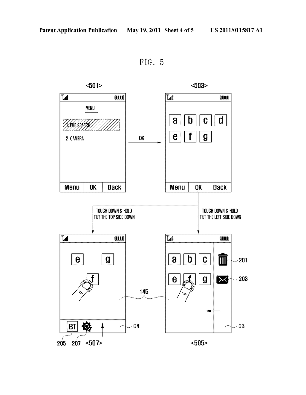 METHOD AND APPARATUS FOR OPERATING A DISPLAY UNIT OF A MOBILE DEVICE - diagram, schematic, and image 05